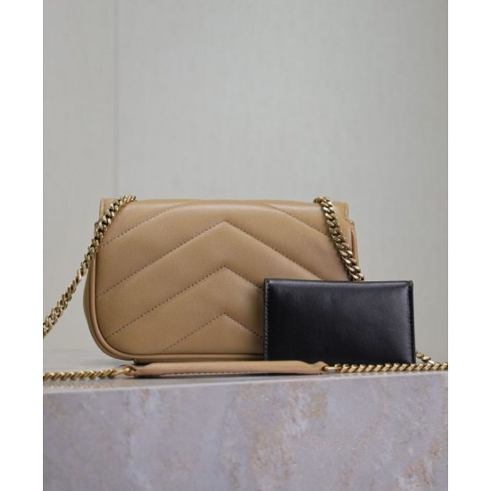 Replica YSL Saint Laurent Loulou Mini Bag Apricot Fake Replica YSL Saint Laurent Loulou Mini Bag Apricot Fake