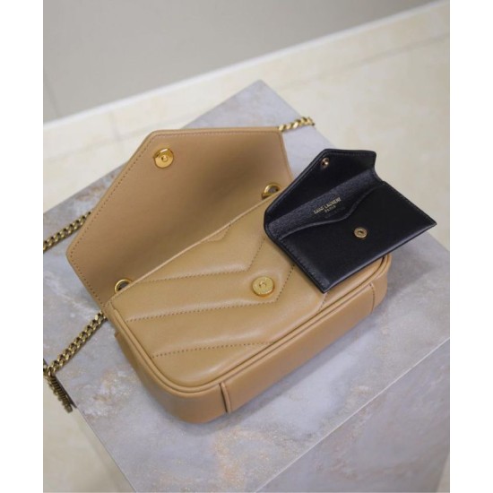 Replica YSL Saint Laurent Loulou Mini Bag Apricot Fake Replica YSL Saint Laurent Loulou Mini Bag Apricot Fake