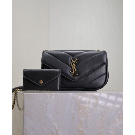 Replica YSL Saint Laurent Loulou Mini Bag Black Fake Replica YSL Saint Laurent Loulou Mini Bag Black Fake