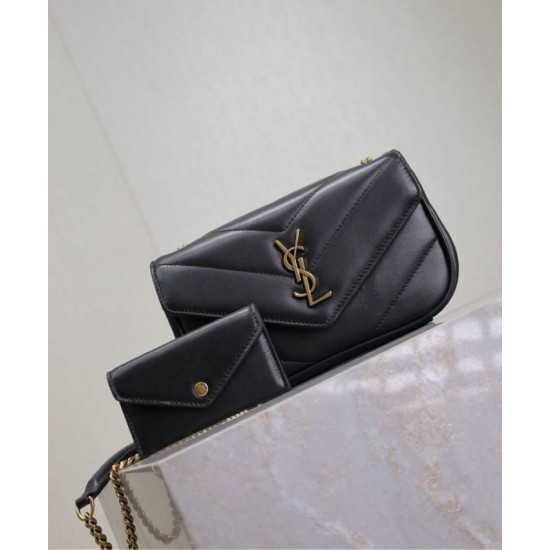 Replica YSL Saint Laurent Loulou Mini Bag Black Fake Replica YSL Saint Laurent Loulou Mini Bag Black Fake