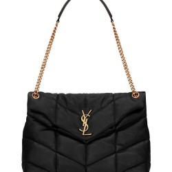 Replica YSL Saint Laurent Puffer Medium Bag Nappa Black Fake
