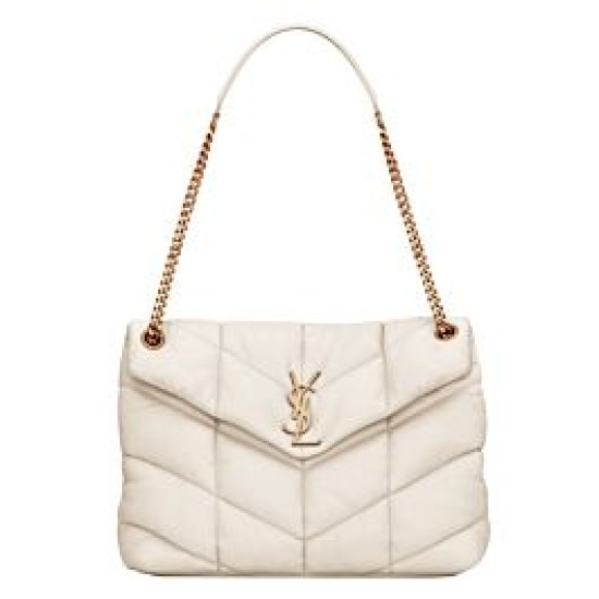 Replica YSL Saint Laurent Puffer Medium Bag Nappa Cream Fake