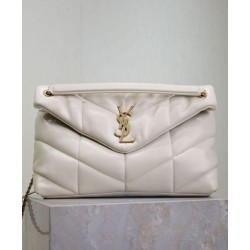 Replica YSL Saint Laurent Puffer Medium Bag Nappa Cream Fake