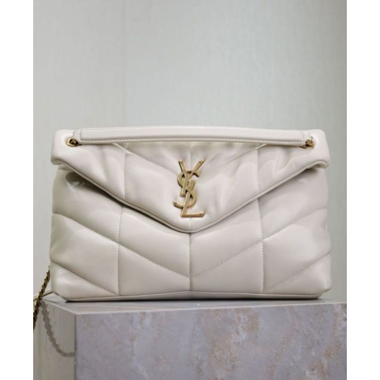 Replica YSL Saint Laurent Puffer Medium Bag Nappa Cream Fake
