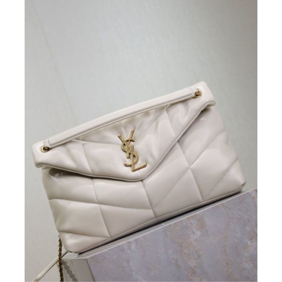 Replica YSL Saint Laurent Puffer Medium Bag Nappa Cream Fake