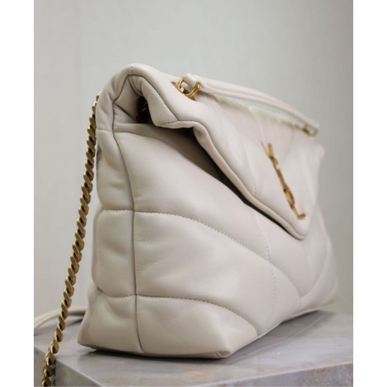 Replica YSL Saint Laurent Puffer Medium Bag Nappa Cream Fake