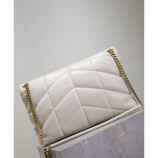 Replica YSL Saint Laurent Puffer Medium Bag Nappa Cream Fake