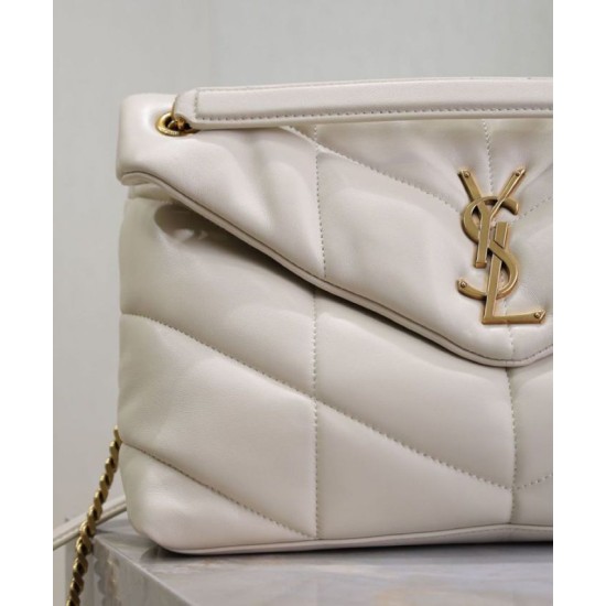 Replica YSL Saint Laurent Puffer Medium Bag Nappa Cream Fake