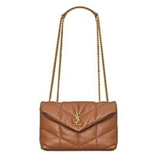 Replica YSL Saint Laurent Toy Puffer Bag Lambskin Coffee Fake Replica YSL Saint Laurent Toy Puffer Bag Lambskin Coffee Fake