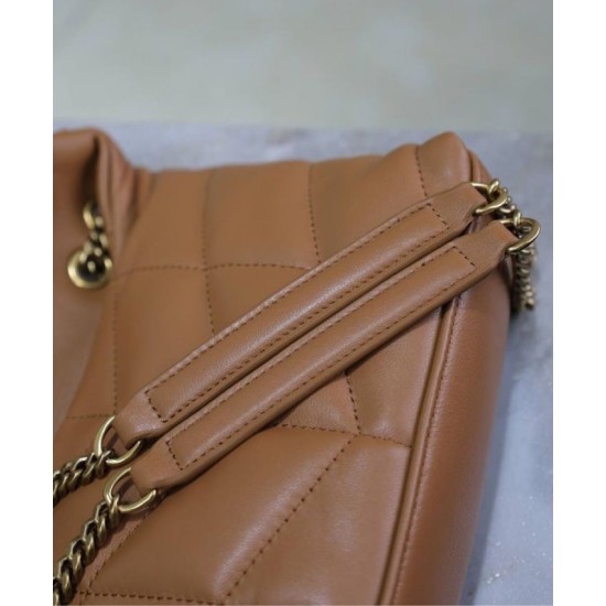 Replica YSL Saint Laurent Toy Puffer Bag Lambskin Coffee Fake Replica YSL Saint Laurent Toy Puffer Bag Lambskin Coffee Fake