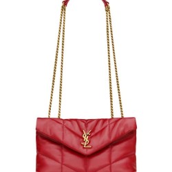 Replica YSL Saint Laurent Toy Puffer Bag Lambskin Red Fake