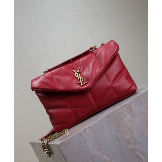 Replica YSL Saint Laurent Toy Puffer Bag Lambskin Red Fake Replica YSL Saint Laurent Toy Puffer Bag Lambskin Red Fake