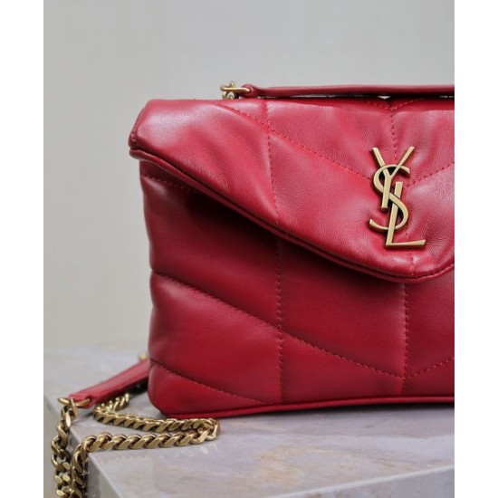 Replica YSL Saint Laurent Toy Puffer Bag Lambskin Red Fake Replica YSL Saint Laurent Toy Puffer Bag Lambskin Red Fake