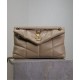 Replica YSL Saint Laurent Puffer Small Bag Nappa Apricot Fake