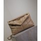 Replica YSL Saint Laurent Puffer Small Bag Nappa Apricot Fake