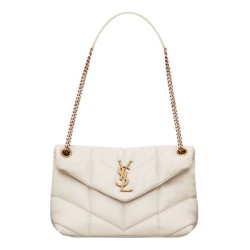 Replica YSL Saint Laurent Puffer Small Bag Nappa Cream Fake