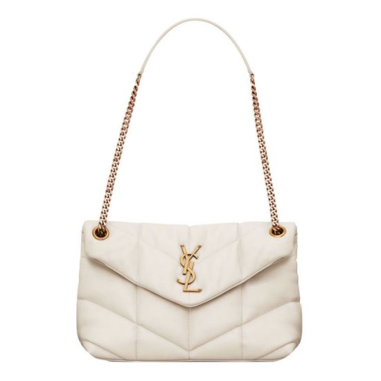 Replica YSL Saint Laurent Puffer Small Bag Nappa Cream Fake