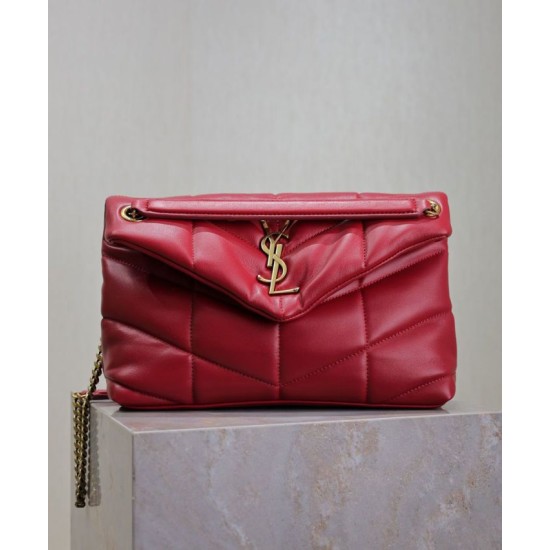 Replica YSL Saint Laurent Puffer Small Bag Nappa Red Fake