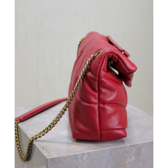 Replica YSL Saint Laurent Puffer Small Bag Nappa Red Fake