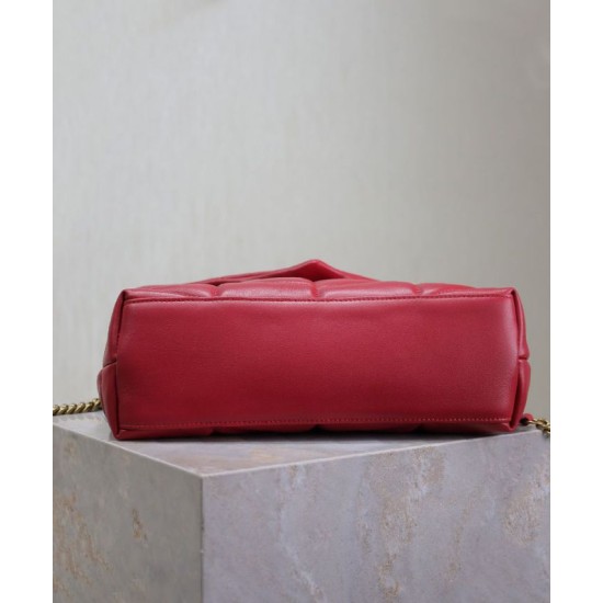 Replica YSL Saint Laurent Puffer Small Bag Nappa Red Fake