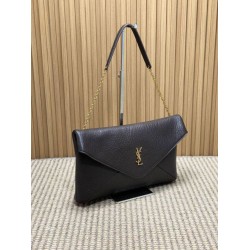 Knockoff YSL Saint Laurent Cassandre Large Envelope Bag with Chain Claret Replica Clone