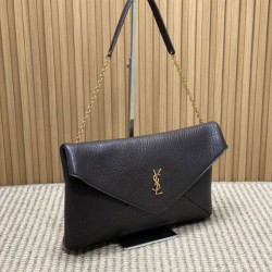 Knockoff YSL Saint Laurent Cassandre Large Envelope Bag with Chain Claret Replica Clone