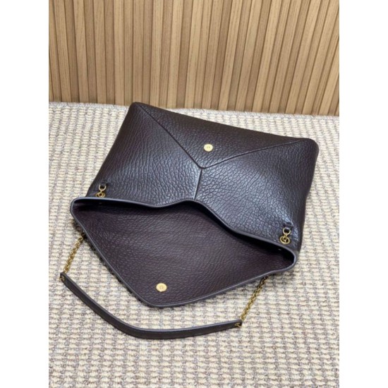 Knockoff YSL Saint Laurent Cassandre Large Envelope Bag with Chain Claret Replica Clone