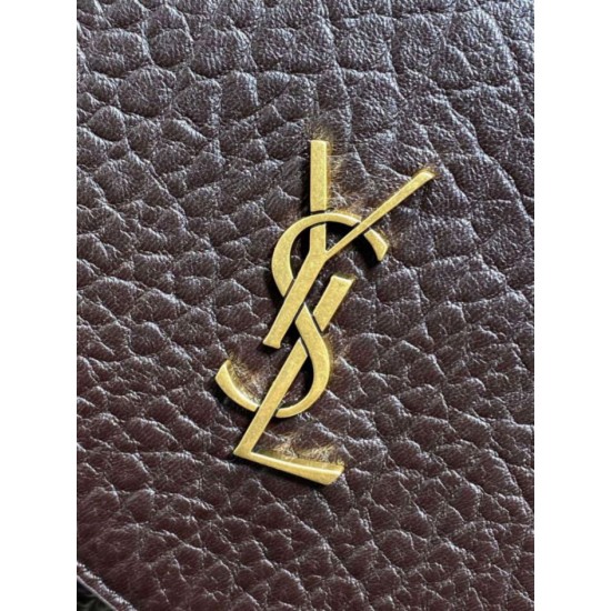 Knockoff YSL Saint Laurent Cassandre Large Envelope Bag with Chain Claret Replica Clone