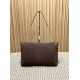 Knockoff YSL Saint Laurent Cassandre Large Envelope Bag with Chain Brown Suede Replica Clone