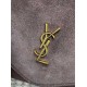 Knockoff YSL Saint Laurent Cassandre Large Envelope Bag with Chain Brown Suede Replica Clone
