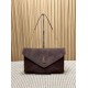 Knockoff YSL Saint Laurent Cassandre Large Envelope Bag with Chain Brown Suede Replica Clone