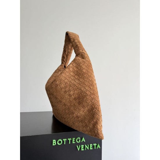 Replica Bottega Veneta Large Hop Shoulder Bag Brown Suede Fake Cheap Knockoff Bottega Veneta Large Hop Shoulder Bag Brown Suede Replica Clone