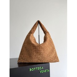 Knockoff Bottega Veneta Large Hop Shoulder Bag Brown Suede Replica Clone