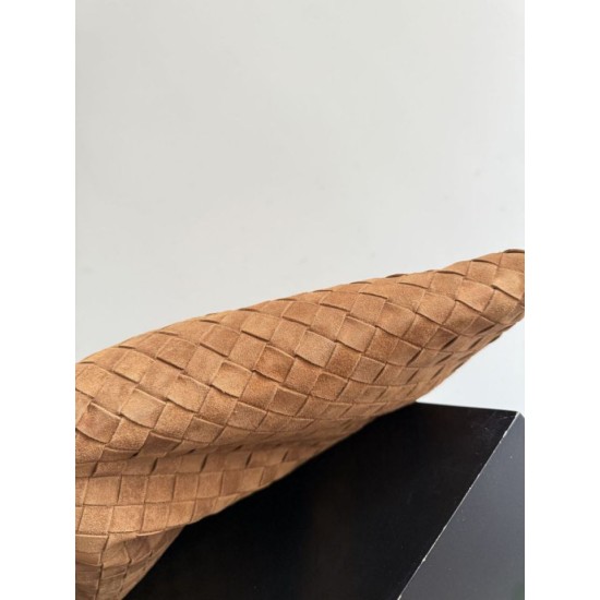 Replica Bottega Veneta Large Hop Shoulder Bag Brown Suede Fake Cheap Knockoff Bottega Veneta Large Hop Shoulder Bag Brown Suede Replica Clone
