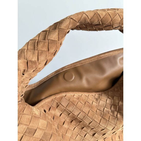 Replica Bottega Veneta Large Hop Shoulder Bag Brown Suede Fake Cheap Knockoff Bottega Veneta Large Hop Shoulder Bag Brown Suede Replica Clone