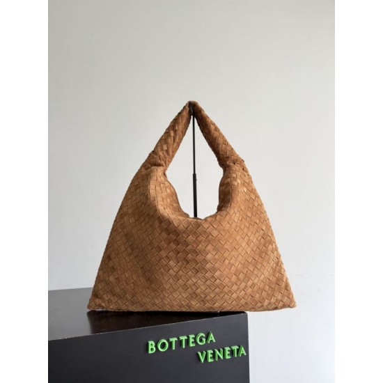 Replica Bottega Veneta Large Hop Shoulder Bag Brown Suede Fake Cheap Knockoff Bottega Veneta Large Hop Shoulder Bag Brown Suede Replica Clone