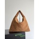 Replica Bottega Veneta Large Hop Shoulder Bag Brown Suede Fake Cheap Knockoff Bottega Veneta Large Hop Shoulder Bag Brown Suede Replica Clone