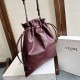 Knockoff Celine Crystal Small Hobo Bag Brown Replica Clone