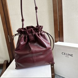 Knockoff Celine Crystal Small Hobo Bag Brown Replica Clone
