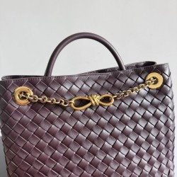 Knockoff Bottega Veneta Andiamo Small/Medium/Large Woven Leather Bags Brown Replica Clone