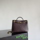 Knockoff Bottega Veneta Andiamo Small/Medium/Large Woven Leather Bags Brown Replica Clone