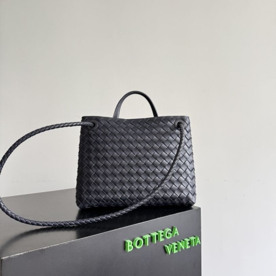 Knockoff Bottega Veneta Andiamo Small/Medium/Large Woven Leather Bags Black Replica Clone