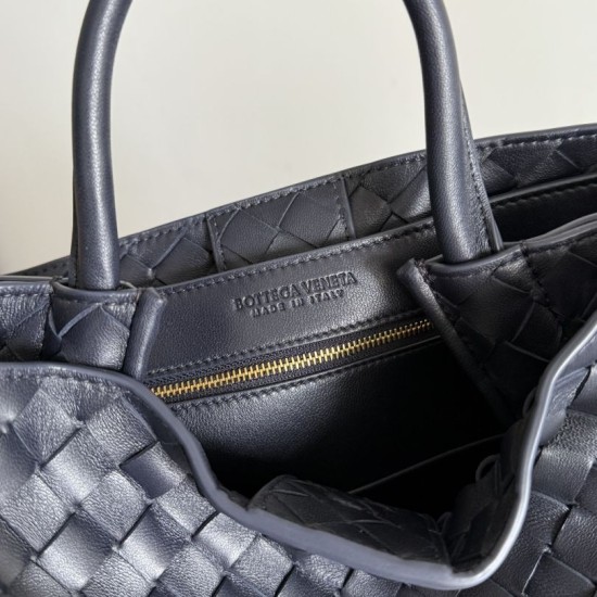 Knockoff Bottega Veneta Andiamo Small/Medium/Large Woven Leather Bags Black Replica Clone