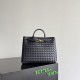 Knockoff Bottega Veneta Andiamo Small/Medium/Large Woven Leather Bags Black Replica Clone