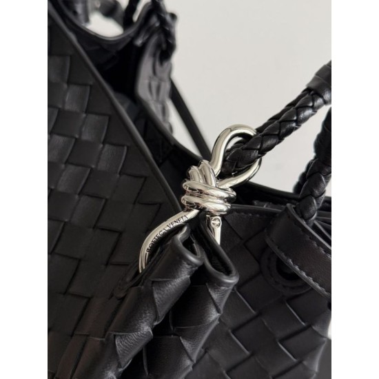 Knockoff Bottega Veneta Parachute Woven Bag Black Replica Clone