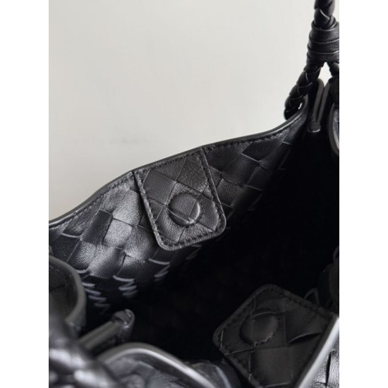 Knockoff Bottega Veneta Parachute Woven Bag Black Replica Clone