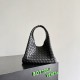 Replica Bottega Veneta Campana Small Woven Shoulder Bag Black Fake Cheap Knockoff Bottega Veneta Campana Small Woven Shoulder Bag Black Replica Clone