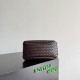 Knockoff Bottega Veneta Campana Small Woven Shoulder Bag Coffee Replica Clone