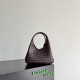 Knockoff Bottega Veneta Campana Small Woven Shoulder Bag Coffee Replica Clone