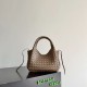 Knockoff Bottega Veneta Campana Small Woven Shoulder Bag Brown Replica Clone